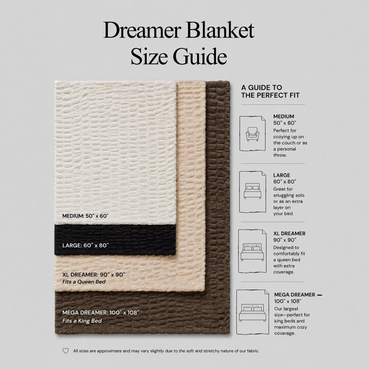 Comfrt Dreamer Blanket - Oversized Plush Throw (Mega)